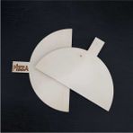 Özbience Çiftli Pizza ve Lahmacun Küreği Seti, Pratik ve Şık Tasarım - Açık Bej