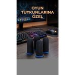 Özbience Dayanıklı Oyuncu Parmaklık Eldivenleri 4'lü Set, Hassas Kontrol Için Tasarlandı - (Kenya)Black-TrueWhite - Seçenek 1