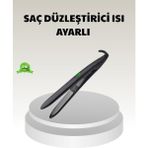 Özbience Dijital Isı Ayarlı Seyahat Saç Düzleştirici, Titanyum Plaka, Kompakt ve Pratik - Altın - Seçenek 1