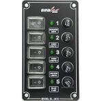 Özbience Dikey 5 Anahtarlı Izoleli Switch Panel, Güç Kontrolü Için Ideal - Ahşap