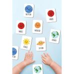 Özbience Eğitici Ahşap Zeka Kartları ile Gezegenler Eşleştirme Oyunu - Seçenek 1