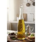 Özbience El Imalatı Kristal Yağ Şişesi 850 Ml, Şeffaf, Estetik ve Dayanıklı - Seçenek 1