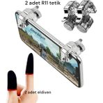 Özbience Eldiven, Mobil Oyun, Anti-Ter, Rahat ve Esnek Tetikli Eldiven Seti - 0 RH (+) Siyah - Seçenek 1