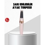 Özbience Elektrikli USB Şarjlı Ayak Törpüsü Nasır Temizleyici, Kolay Kullanım - Açık Bej - Seçenek 1
