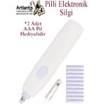Özbience Elektronik Pilli Silgi, Otomatik, Taşınabilir, Elektrikli, Kalem ve Eskiz Için - 001-Renkli - Seçenek 1