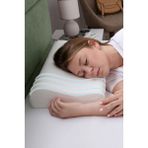 Özbience Ergonomik Visco Boyun Yastığı, Rahat ve Destekleyici 35X50X10 cm - Ahşap
