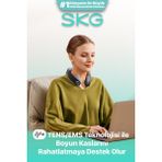 Özbience G7 Pro Fold Tens-Ems Akıllı Boyun Masaj Aleti, Mobil App ve Isı Terapisi - Cappuccino