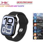 Özbience HK10 Pro Max Plus Amoled Akıllı Saat, Erkek ve Kadın Spor Serisi - Seçenek 1 - Ahşap