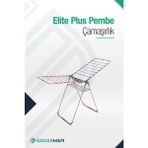 Özbience Kalın Borulu Pembe Mandal Sepetli Çamaşır Kurutmalığı, Dayanıklı ve Renkli - Ahşap - Bej - Seçenek 1