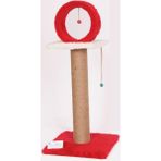 Özbience Kalın Çemberli Kedi Tırmalama Evi, 78 Cm, Kırmızı - Seçenek 1