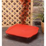 Özbience Kare Borcam Tepsi, Kırmızı Kapak, 28X28CM, 3200CC, Dayanıklı ve Şık - Seçenek 1