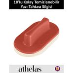 Özbience Kırmızı Keçe Yazı Tahtası Silgisi, 10'lu Paket, Kolay Temizlenir, Yüksek Kalite - -- - Seçenek 1