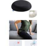 Özbience Konforlu Yuvarlak Memory Foam Oturma Simidi, Koltuk Yastığı - Antrasit