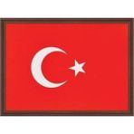 Özbience Mdf Türk Bayrağı Çerçeveli 25X35 Cm, Şık ve Dayanıklı Dekoratif Ürün - Afrika - Seçenek 1
