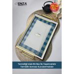 Özbience Modern 48X29 cm Çay Kahve Kahvaltılık ve Sunum Tepsisi - Ahşap - Ceviz - Seçenek 1