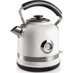 Özbience Paslanmaz Çelik 2854 Beyaz Kettle, Pratik ve Şık Tasarım - Ahşap - Beyaz