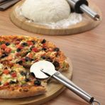 Özbience Paslanmaz Çelik Pizza Dilimleyici, Pratik ve Dayanıklı Mutfak Gereci - Amber