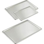 Özbience Paslanmaz Çelik Servis ve Sunum Tepsisi 40X25CM, Şık ve Dayanıklı Tasarım - Altın - Seçenek 1