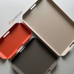 Özbience Pastel Soft Renkli 3'lü Metal Tepsi Seti, Şık Sunumlar Için Ideal - Açık Bej - Seçenek 1