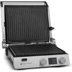 Özbience Pratik Inox Izgara ve Tost Makinesi, Kademeli Sıcaklık ve Dijital Ekran - Amber