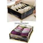 Özbience Pratik Sütyen Düzenleyici Organizer, Dolap ve Çekmece Için, 36X32X12 cm - Ahşap - Seçenek 1