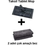 Özbience Pratik Tablet Mop Seti, Antrasit, 2 Bez Hediye, Temizlik Kolaylığı - Ahşap - Seçenek 1