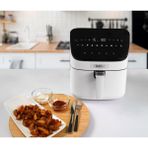 Özbience Pratik ve Sağlıklı Pişirme Için 75 cm Airfryer Sıcak Hava Fritözü - Ahşap - Beyaz
