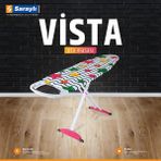 Özbience Pratik ve Şık Xxx Lady Vista Ütü Masası, Monoblok Tabla, 149X42X90 cm - Ahşap - Beyaz - Seçenek 1