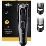 Özbience Saç Kesme Makinesi Series 5 + 3 Aksesuar, 17 Uzunluk, Ömür Boyu Bıçak - Seçenek 1