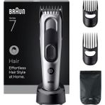 Özbience Saç Kesme Makinesi Series 7 + 5 Aksesuar, 17 Uzunluk, Ömür Boyu Keskin Bıçak - Seçenek 1