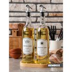 Özbience Şeffaf Cam 2'li Yağ ve Sirke Şişesi - 750 Ml, Şık ve Fonksiyonel Tasarım - Seçenek 1