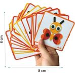 Özbience Sevimli Hayvanlar Montessori Tangram, 30 Ahşap Parça ve 20 Kart ile Eğlenceli Öğrenme - Seçenek 1