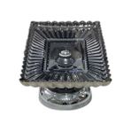 Özbience Şık Metal Ayaklı Cam Şekerlik 16X28X12 Cm, Zarif ve Kullanışlı Tasarım - 001-Renkli - Seçenek 1