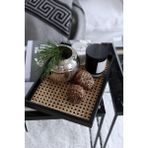 Özbience Şık Rattan Tepsi, Dekoratif Sunum Kutu, Siyah WMH-001 - Ahşap - Seçenek 1