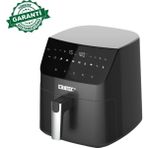 Özbience Siyah Airfryer Xxl 6,5 L Sıcak Hava Fritözü 1500W, Sağlıklı Pişirme - Ahşap