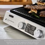 Özbience Steel Pro Sear ve Grill Tost Makinesi, Yanmaz Yapışmaz Döküm Plakalar - Ahşap