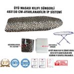 Özbience Süngerli Ütü Masası Kılıfı 48X130 Cm, Koruyucu ve Kullanışlı Tasarım - Açık Bej - Seçenek 1