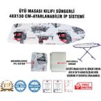 Özbience Süngerli Ütü Masası Kılıfı 48X130 Cm, Yumuşak ve Koruyucu Malzeme - Açık Bej - Seçenek 1