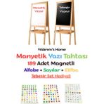 Özbience Yaratıcı Manyetik Yazı Tahtası ve 189 Magnet, 45X110CM, Fonksiyonel Kullanım - Afrika - Seçenek 1