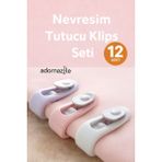 Özbience Yatak Takımı Klips Seti, Nevresim ve Çarşaf Tutucu, Yorgan Sabitleyici - Açık Bej - Seçenek 1