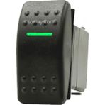 Özbience Yeşil Ince Anahtar Switch 12-24V, Sürüş ve Elektronik Uygulamaları - Ahşap