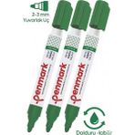 Özbience Yeşil Yazı Tahta Kalemi 3'lü Doldurulabilir Set, Okul ve Sınıf Için - 001-Renkli - Seçenek 1