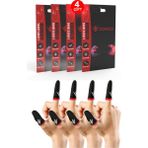 Özbience Yüksek Performanslı E-Spor Parmak Eldiveni Seti 2 Çift, Ter Geçirmez, Konforlu - (Kenya)Black-TrueWhite - Seçenek 1