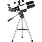 Özbience Yüksek Performanslı Profesyonel Astronomik Teleskop 150X Yakınlaştırma, 70MM Objektif - Gold - Gri - Seçenek 1