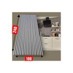 ÖZBİR KITCHEN Yeni Gri Krem Akustik Duvar Paneli 100x240 Ahşap Duvar Paneli