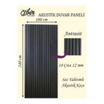 ÖZBİR MOBİLYA Özbir Kıtchen 100x240 Cm Antrasit Renk Akustik Duvar Paneli