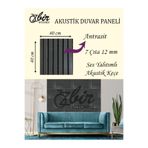 ÖZBİR MOBİLYA Özbir Kıtchen Antrasit Akustik Duvar Paneli 40x40 Ahşap Duvar Paneli