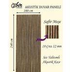 Özbir Mobilya Safir Meşe Akustik Duvar Paneli 100X240 Ahşap Duvar Paneli - 100*240