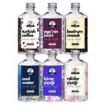 Özcan Bey Deluxe Serisi Hediyelik Özel Parfümlü Kolonyalar 6'lı Avantaj Paketi 200ml Cam Şişe Ekonomik 6x200ml