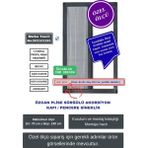 Özcan En70 x Boy140 cm Plise pileli Sürgülü Sineklik | Akordiyon Kayar pencere Sineklik 🚪 Demir, Ahşap,Pimapen,Pencere - Antrasit - 70 x 140 cm